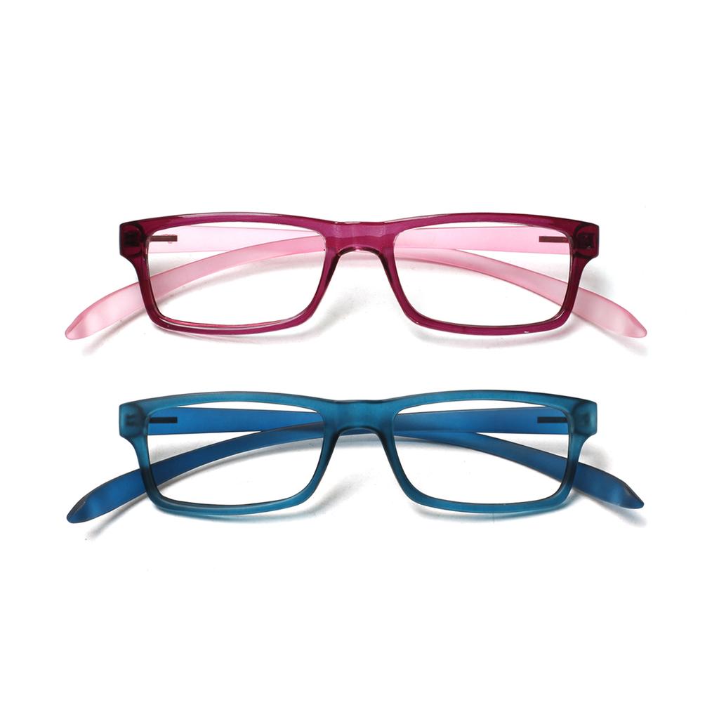 Turezing Rectangular Reading Glasses For Women Soft Temples Hanging Neck Design Comfortable Hd Clear Lens Prescription Eyewear