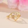 1pc Vintage Hollow 26 Letter Adjustable Ring Fashionable Casual Couple Accessory