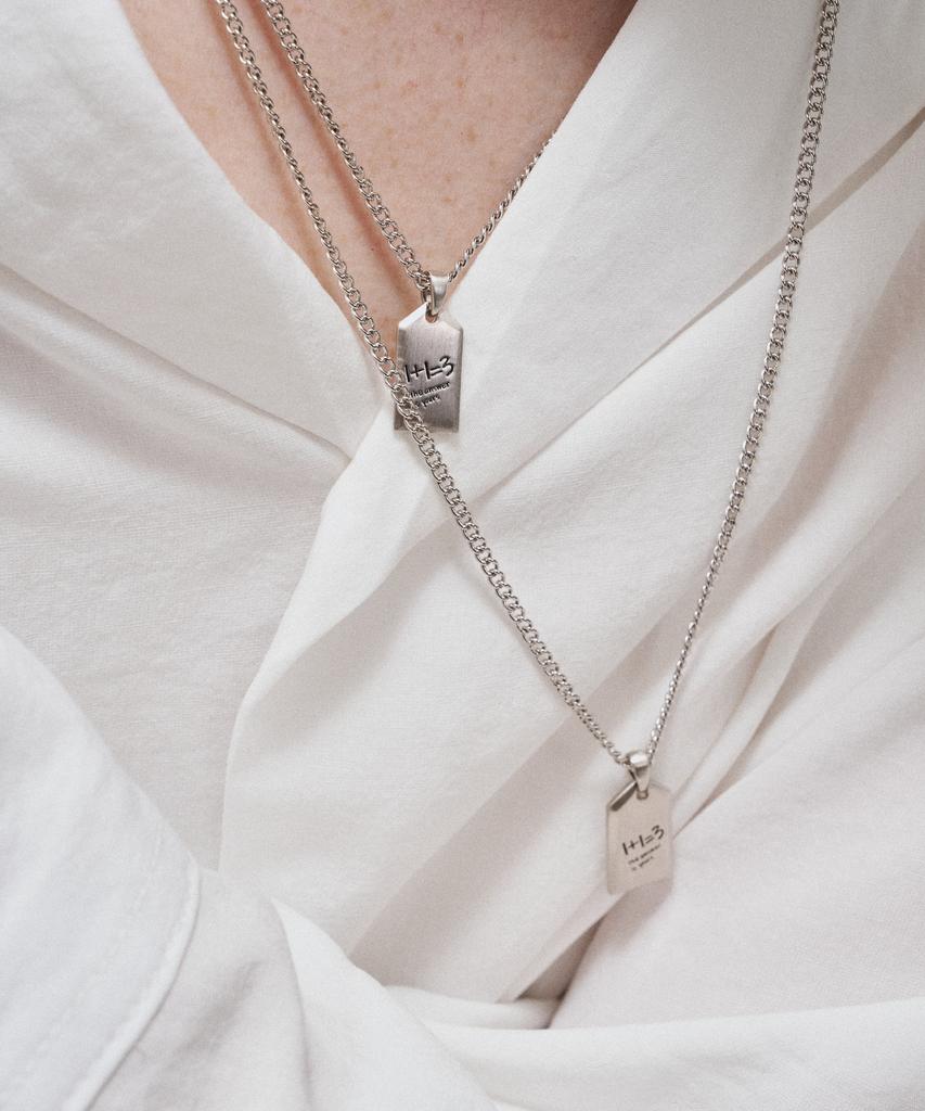 Gaman Silver Tag Necklace