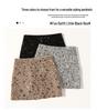 Women's Autumn/Winter 2025 Sparkling Sequin Wool A-Line Skirt - High Waist, Hip-Hugging, Slimming Short Skirt