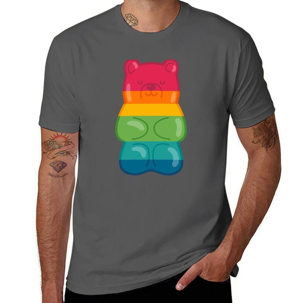 Rainbow Gummy Bear Tshirt Sun Protective Outdoor Tee Top Tshirt