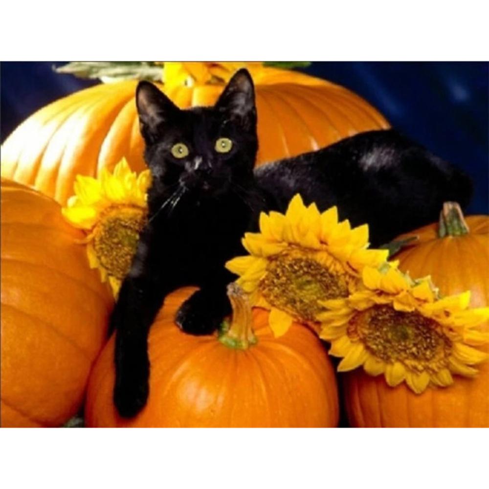 Diamond Painting Kit Black Cat Animal Diamond Embroidery Mosaic Handmade Picture Of Rhinestones Gift Home Decor 5d Diy