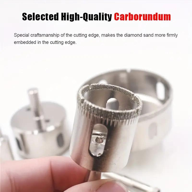 10pcs 6-30mm Diamond Glass Marble Drill Core Hole Saw Opener Ceramic Marble Tile Opening Woodworking Tools Glass Drill Bit Set