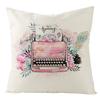 Spring Pillow Case Sofa Waist Pillow Case Garland Truck Light Luxury Home Office Pillow Pillow Case
