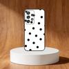 Custodia per Telefono a Pois alla Moda per Samsung S25,S24,S21,S22,S23,S30,Ultra,S20,Plus,Fe,Note,10,9,5G Cover Nera