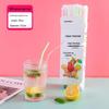 ZISIZ Individually Wrapped Disposable Plastic Straws