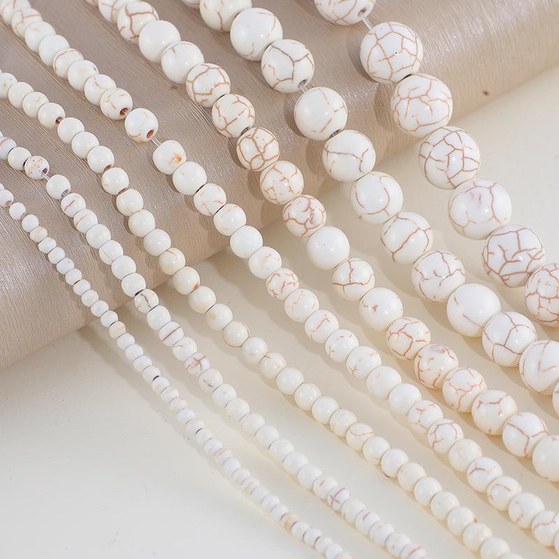 Turkusowe Okrągłe Koraliki 3-14mm do Bransoletek i Naszyjników - Akcesoria Jubilerskie Ozdoby