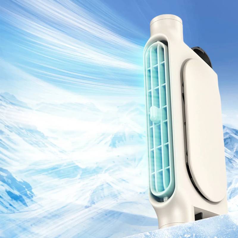 Usb Car Seat Fan With Double Turbine Quiet Noleaf Ventilation For Travel Comfort