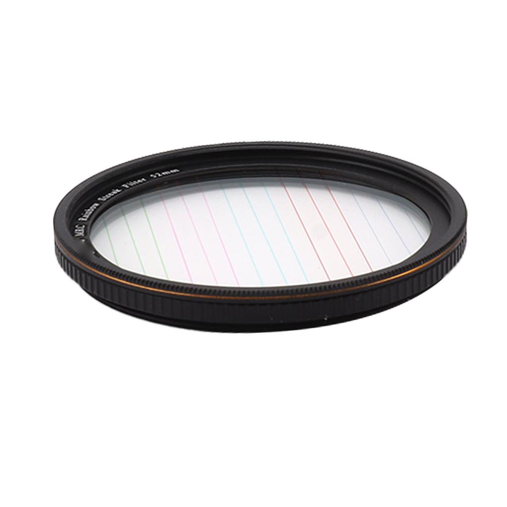 Colorful Streak Star Filter Micro SLR Camera Dot to Line Filters Special Effects Camera Filters for Night Scenes 52mm