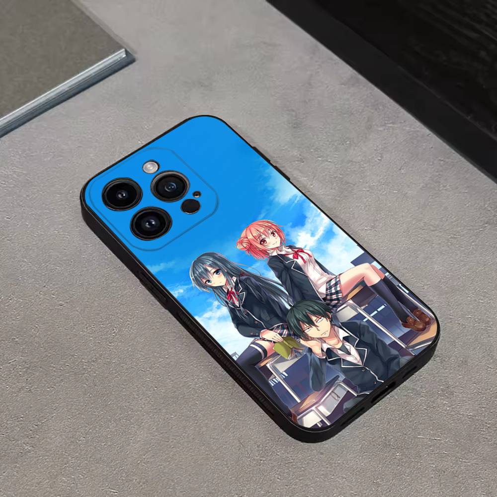 

Аниме Y-Юкино Юкиносита Чехол для телефона Для iPhone 17,16,15,14,13,12,11 Plus,Pro Max,XS,X,XR,SE,Mini,8,7, Мягкий силиконовый черный чехол iPhone17promax