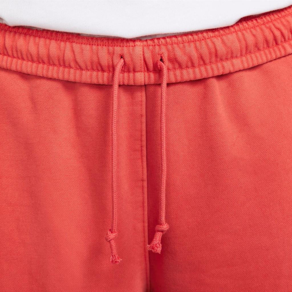 Stussy x Nike Bawełniane Spodnie Dresowe z Pigmentowym Barwieniem Habanero Red Unisex Streetwear FJ9157-642