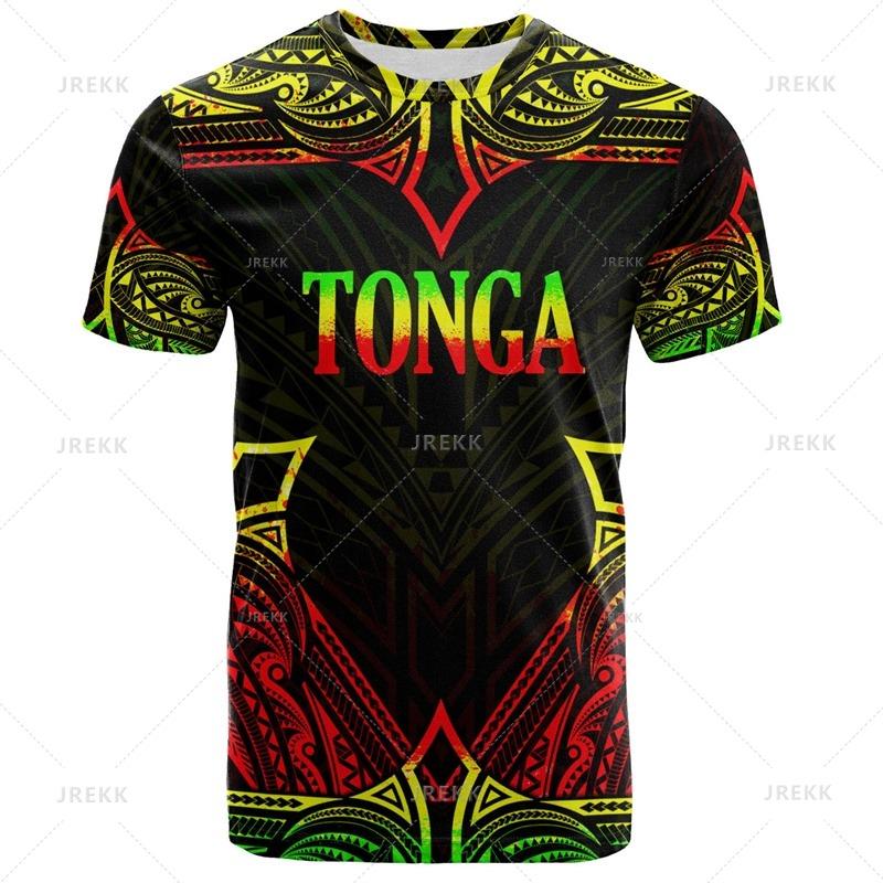 Summer Harajuku 3D Printing The Kingdom Of Tonga T Shirt Oceania Tonga National Day Graphic