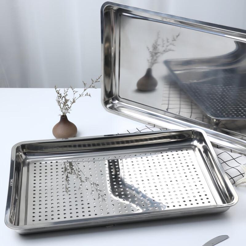 Yuzhou 304 Stainless Steel Rectangular Multi-Purpose Tray