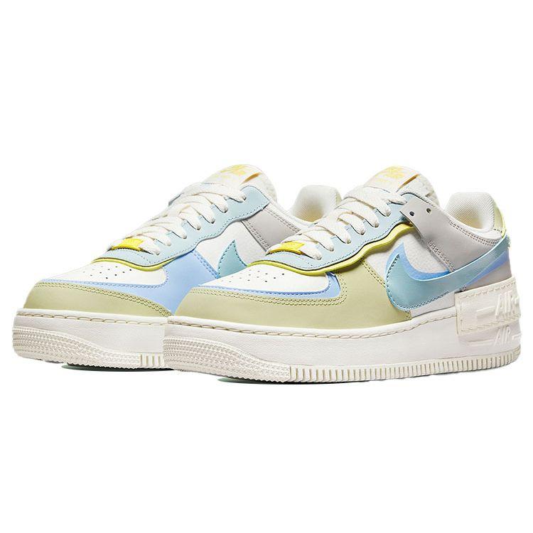 Nike Air Force 1 Shadow Ocean Cube Sneakers Donna Multicolore Sail Light-Marine DR7883-100