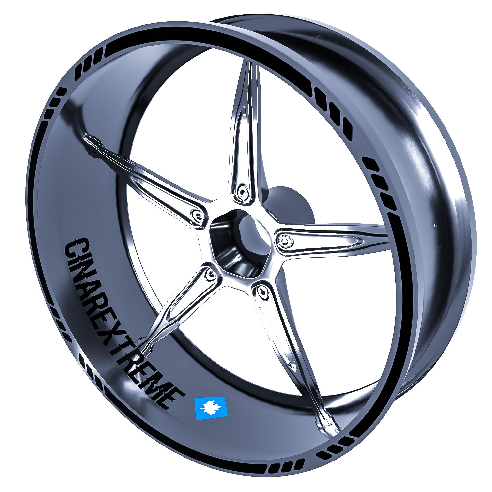 

4 шт. штриховой дизайн Jet Black Rim Tape Wheel Stripes Decals Sticker CinarExtreme