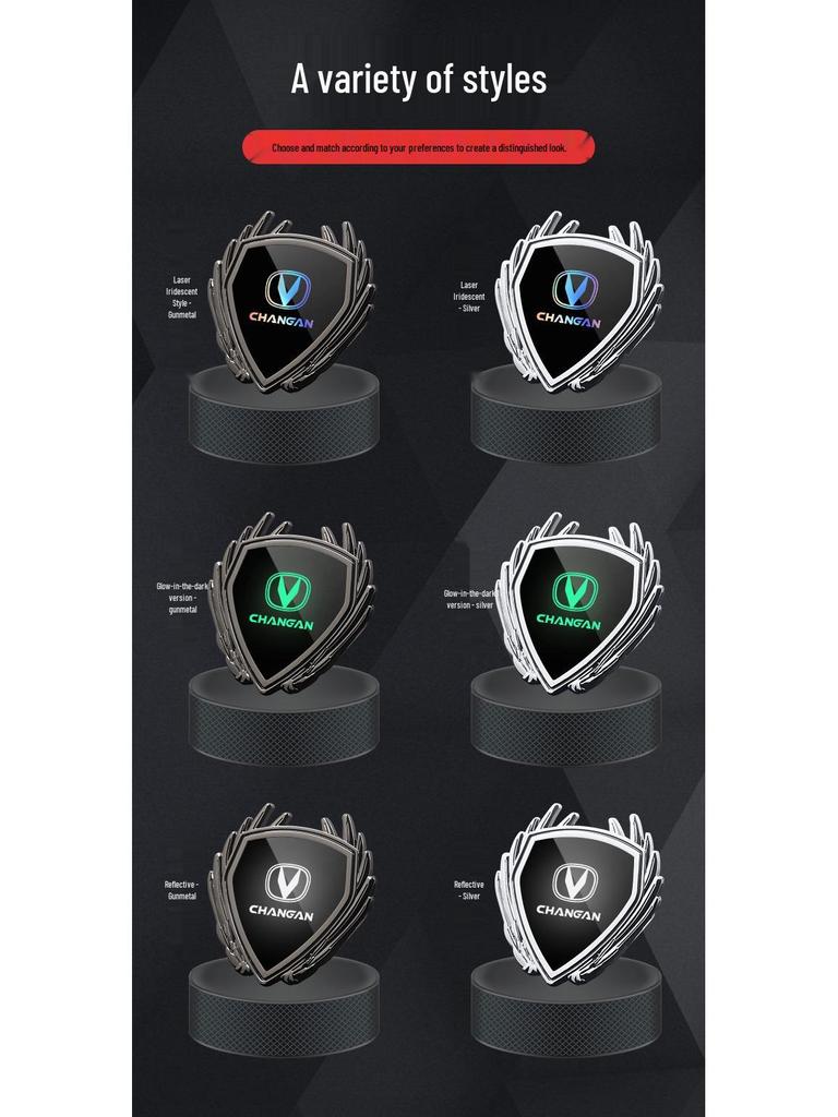 Changan CS75 Eado CS55 CS35 Plus Metallplakette Seitenfenster Auto Logo Aufkleber