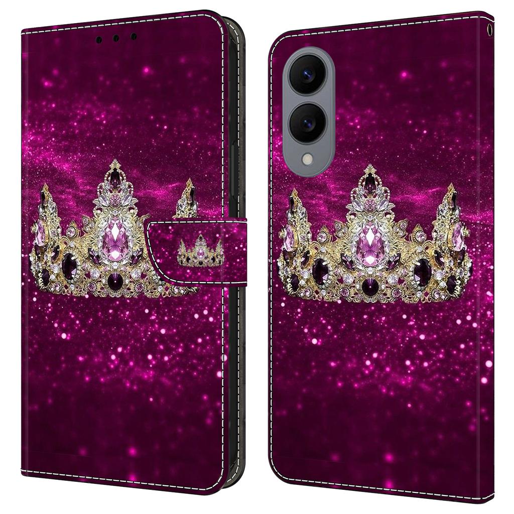 For Samsung Galaxy S25 Edge Case Wallet Stand Pattern Printing PU Leather Flip Phone Cover