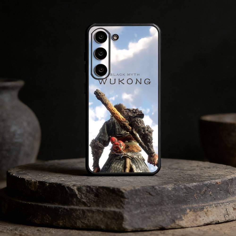 B-Black Myth Wukong Phone Case For Samsung Galaxy A13,21s,22,31,32,52,53,71,72,73,Soft Black Cover
