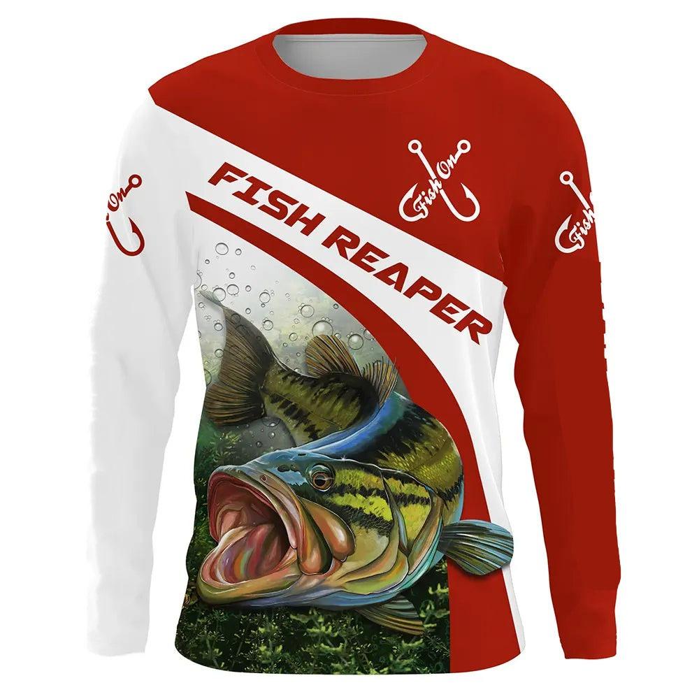 Fishing Men's Long Sleeve T-Shirt, 3D Print, Autumn Street Casual, Round Neck, Casual Men's Wear, Summer Top