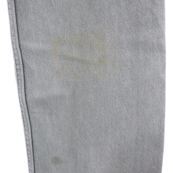 Levi's 90s High Waist Denim Pants W29 Light Gray Jeans Men's Used