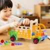 Childrens Wooden Puzzle Tool Car With Screw Nuts Set For Early Education And Development