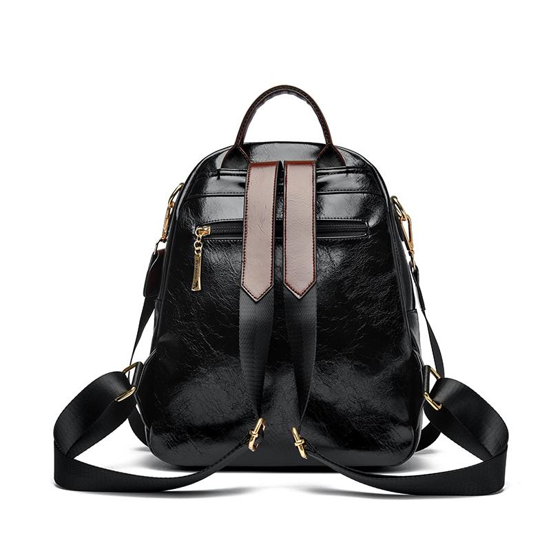 Měkký kožený batoh pro ženy, multifunkční cestovní batoh s velkou kapacitou, studentský školní batoh