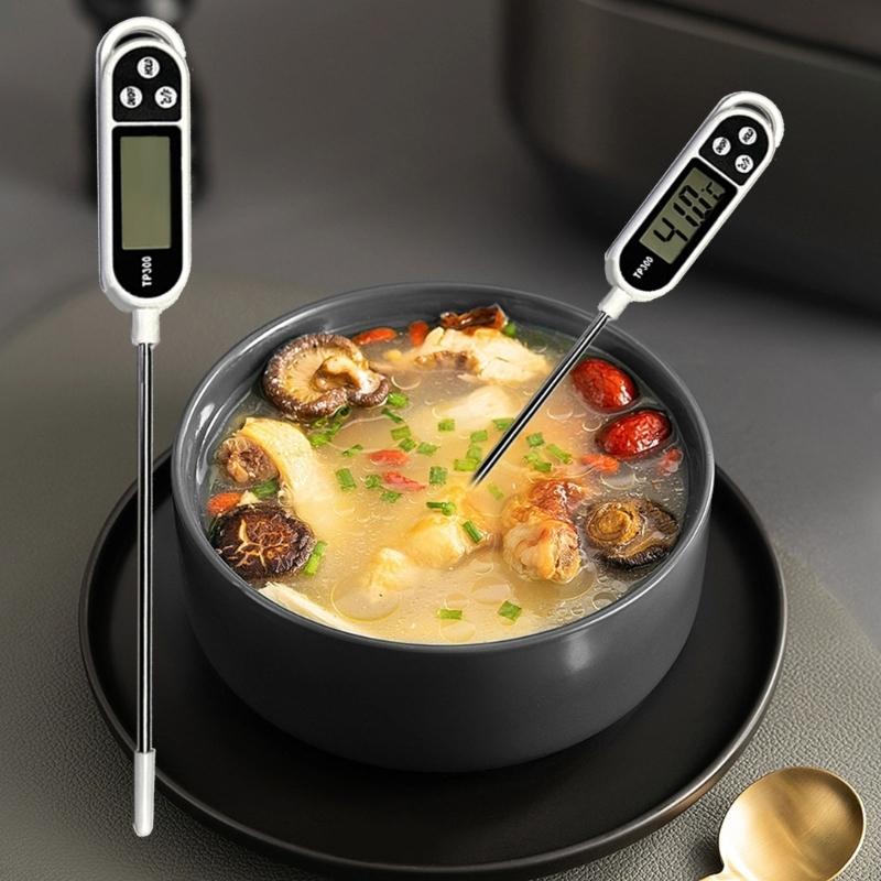 Meat Thermometers Digital Cooking Food Thermometers with Long Probe for Grill Candy Kitchen BBQ Smoker Oven Oil Milk