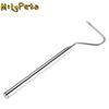 Adjustable Snake Hook Stainless Steel Long Handle Reptile Catcher Rounded Head Non Slip Grip Snake Catching Tool Zoo Keepers