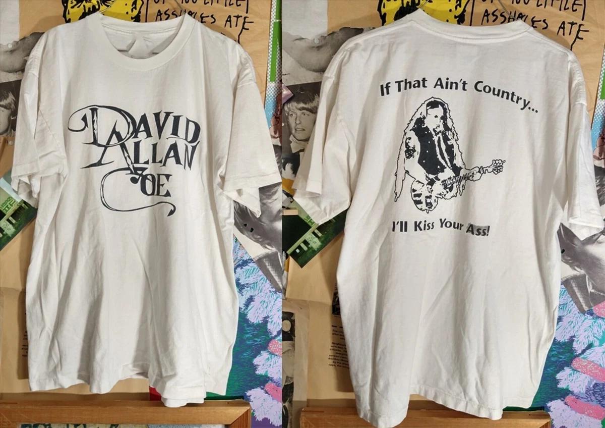 BEST PRICE 90s David Allan Coe 2 sides white T-shirt S