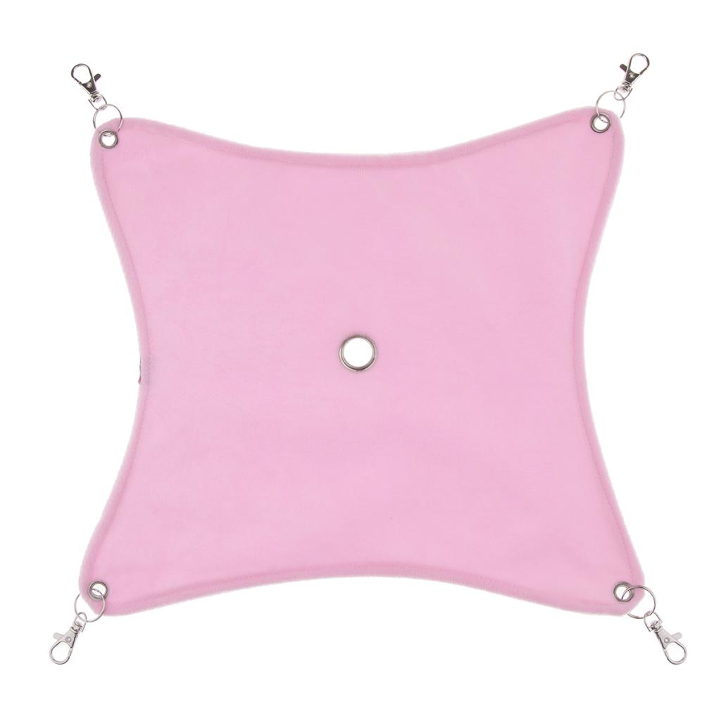 Small Animals Hammock Soft Cozy Fabric Cage Bed Hammock for Birds Parrots Hamsters Chinchillas