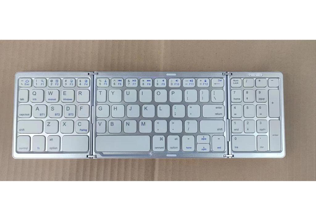 Portable Russian B089 Tri-Fold Bluetooth Keyboard: Compatible with Mobile, Tablet, Laptop, and Three Systems