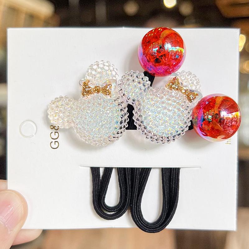 2 Pieces New Cute Mouse Head Princess Headwear Kids Elastic Hair Bands Children Hair Ropes Girls Hair Accessories
