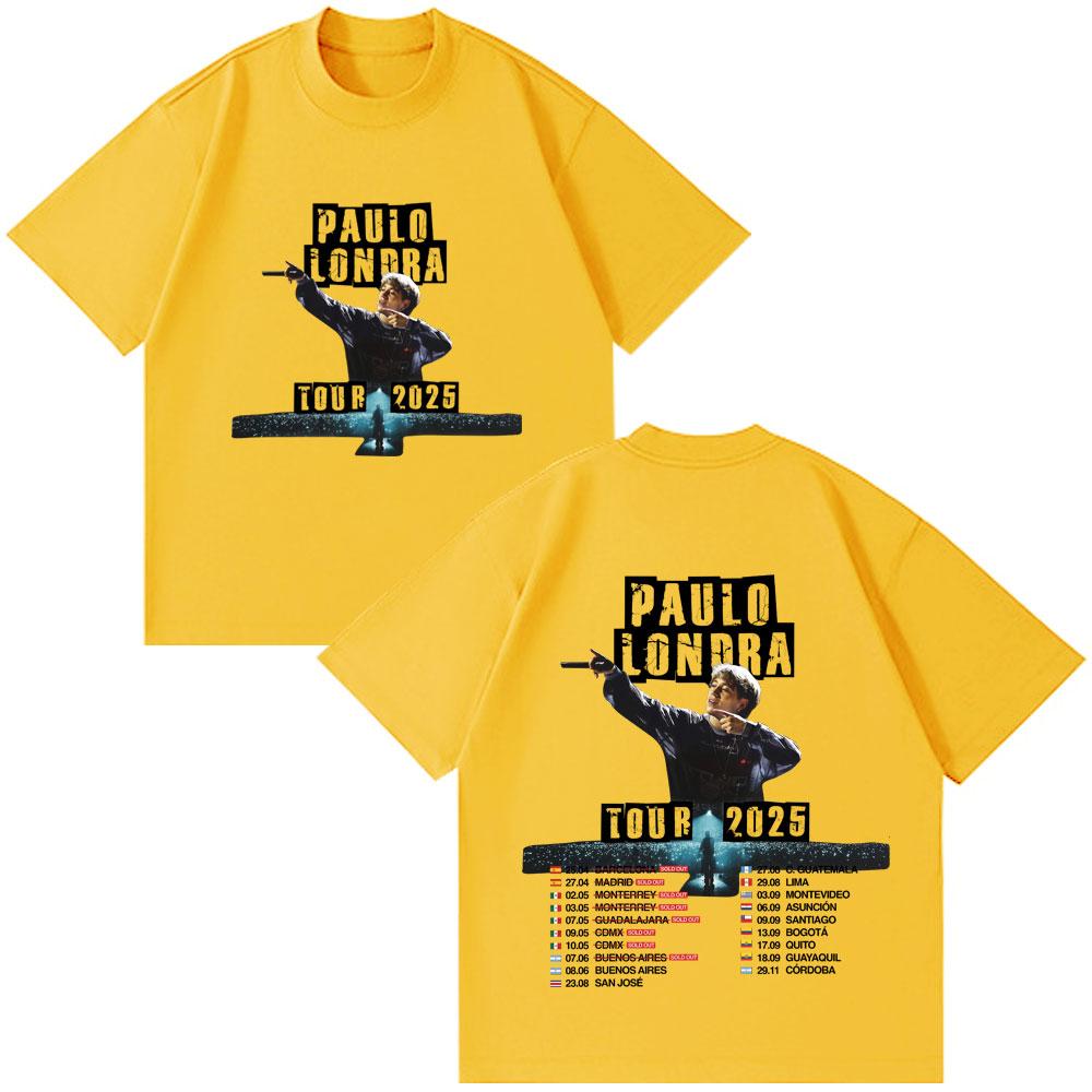 Rapper Paulo Londra Tour 2025 Print T Shirts Women Trendy Hip Hop Tshirts Casual Cotton Summer Fashion Classic Print Tshirt
