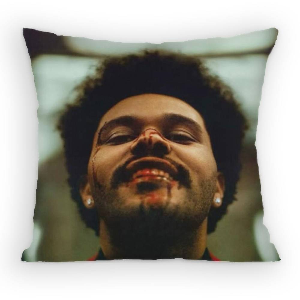 The WWeeknd XO Singer Pillow Case Antidustmite Pillowcase Invisible Zipper Silky Short Plush Sofa Cushion Cover