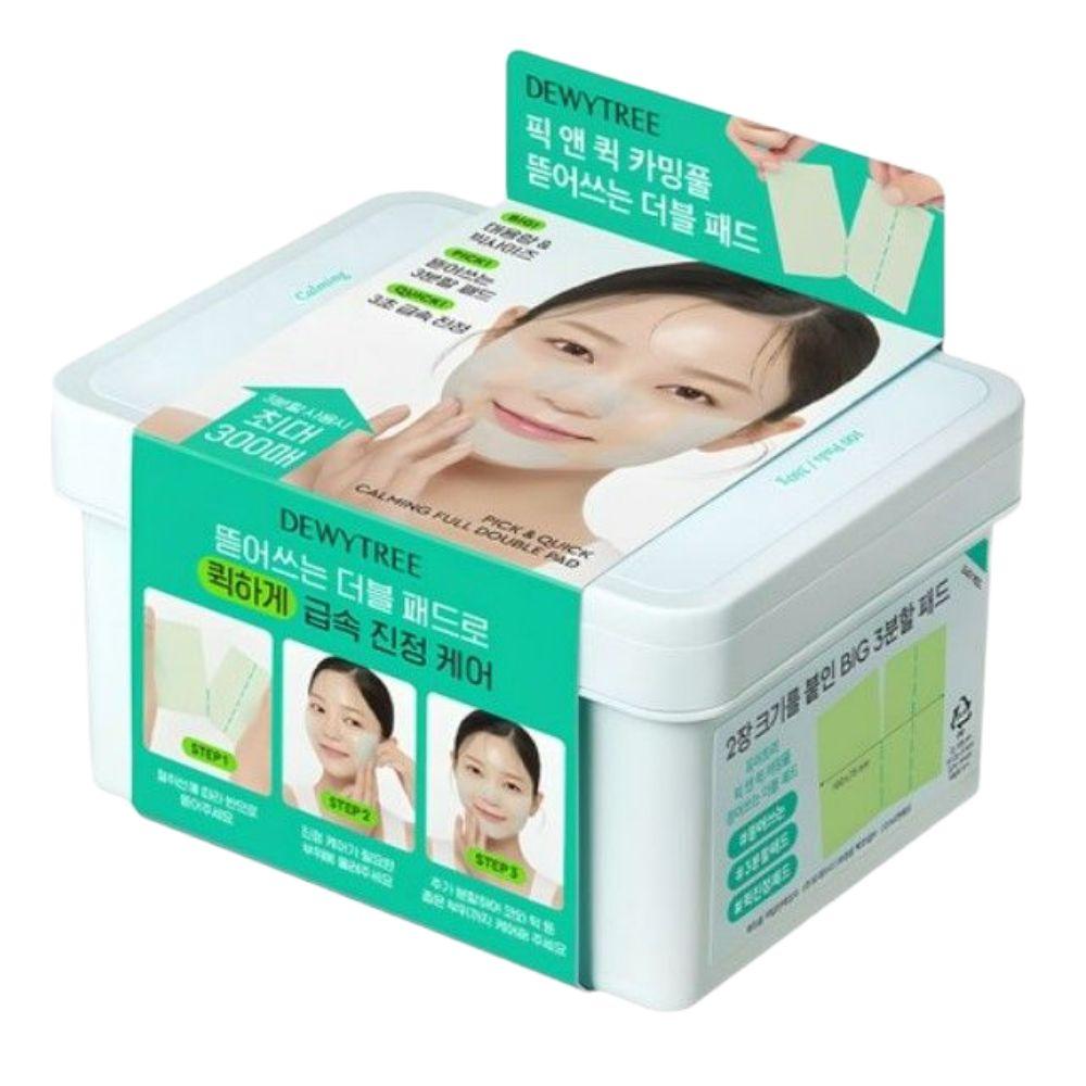 DEWYTREE Pick & Quick Calming Full Double Pad Tear-Off Soothing Toner Pads 380g 100 Sheets