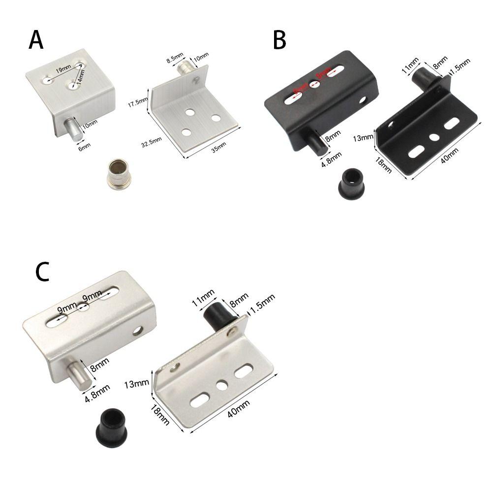 2pcs Stainless Steel Concealed Shaft Multifunction Upper Lower Hinge Clips  Furniture