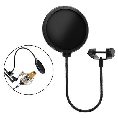 Double Layer Studio Microphone Flexible Wind Screen Sound Filter For Broadcast