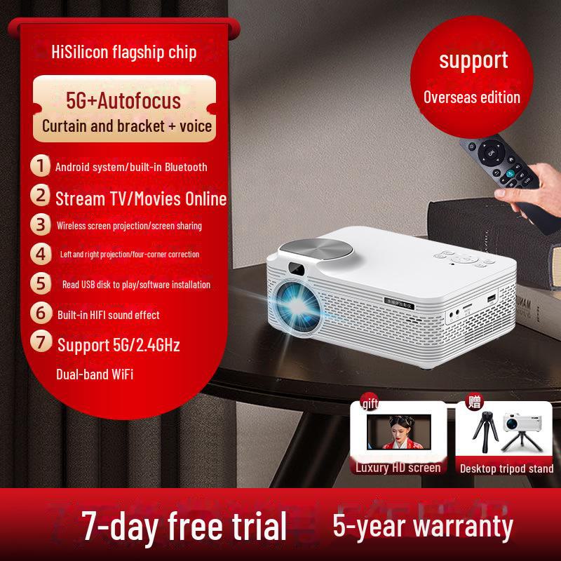 Ultra HD Smart Home & Hotel Projector for Mobile and Office Use