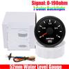Waterproof 2"52mm Water Level Gauge 0-190ohm Water Level Sensor 100~575mm Custom 7 Color Water Tank Meter Indicator Car Boat