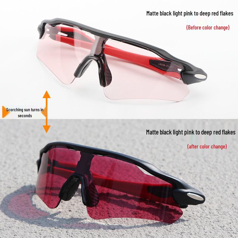 Cross-Border E-commerce TR90 Colorful Cycling Sunglasses for Outdoor Sports, Prescription-Compatible.