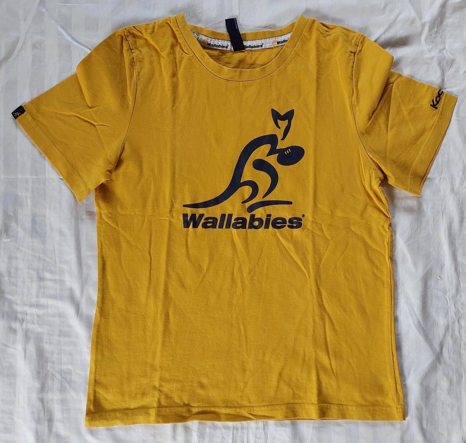 

WALLABIES Junior Sized Cotton T Shirt 14yrs Kooga Clean N151 XL