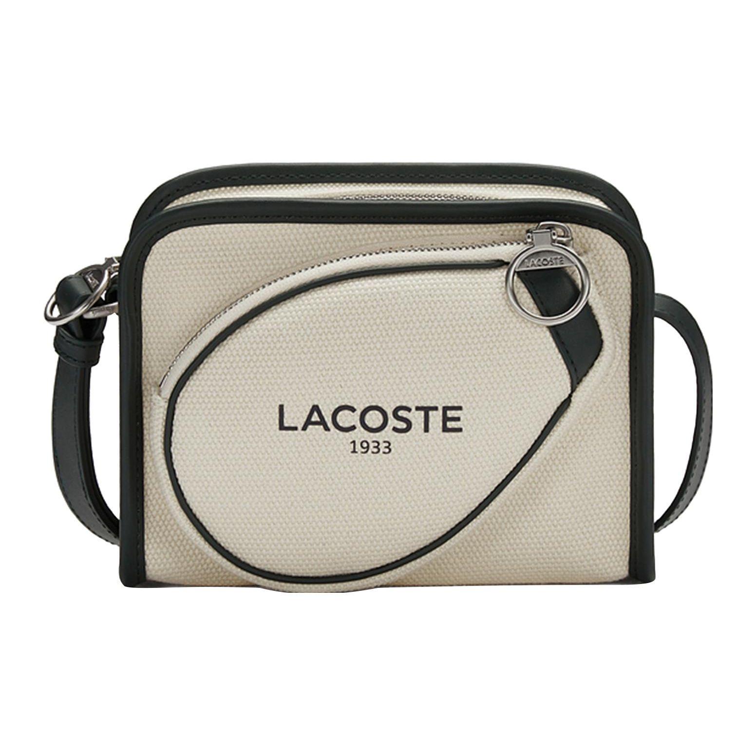 

Lacoste Logo Mixed Material Shoulder Crossbody Bag Unisex bags Off-White Emerald-Green NU4339TDF89 Ivory/Emerald Green,One Size