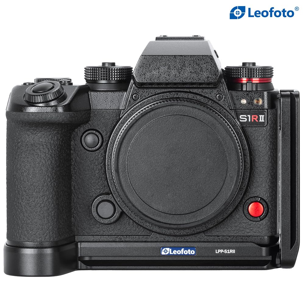 Leofoto Plate for LUMIX Machined from Quick Release Compatible LPP-S1RII L-Shaped S1RII/S1II/S1IIE, Arca-Swiss Compatible, 6061-T6 Aluminum,