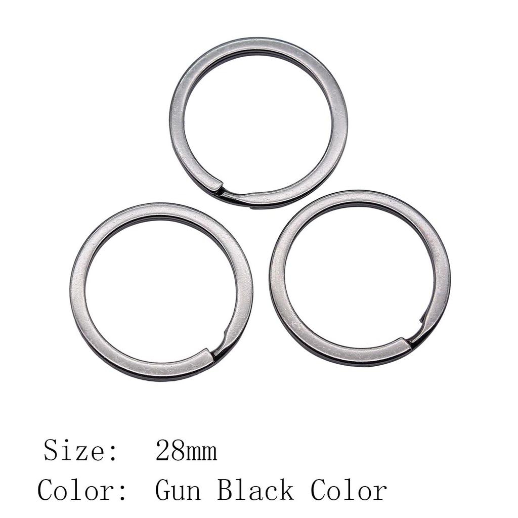 Alloy Split Key Ring Size 25-30mm Keychain Making Findings Accessories For Jewelry DIY Charm Bracelet Beads