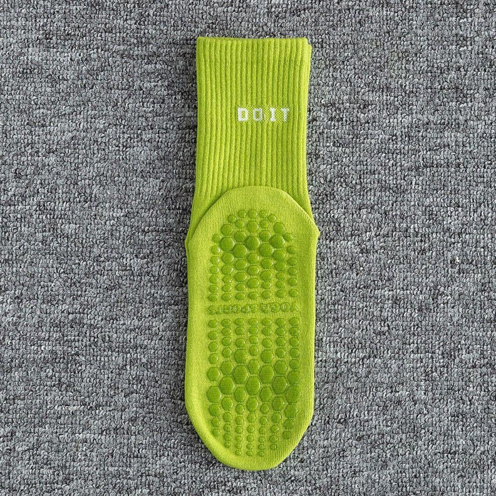 2pcs Cotton Mid-calf Yoga Socks Breathable Pilates Socks Fashion Sports Socks