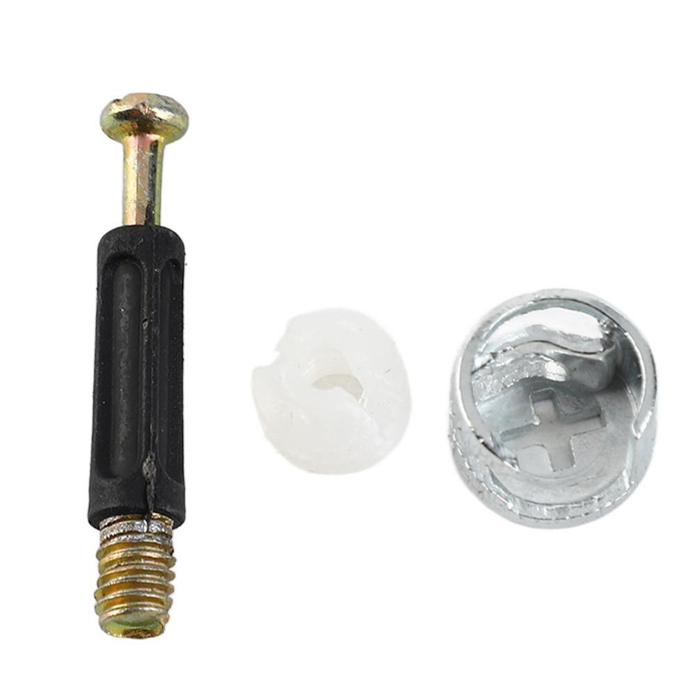 20PCS Practical Furniture Cam Lock Kit Threaded Dowel Screws For Cabinet Installation