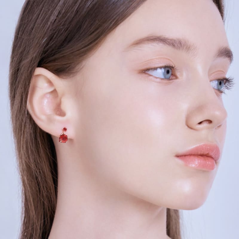 ELLE Jewelry 14K GF Unbalanced Double One Earrings ELGPEE432