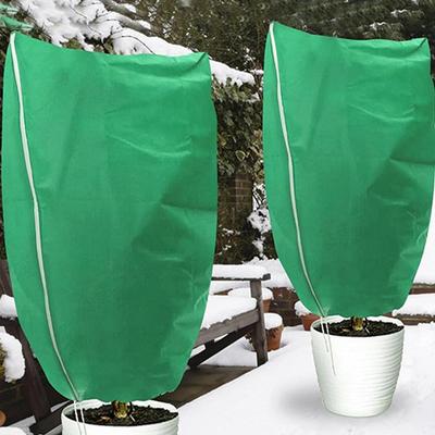 4pcs/lot Winter Plant Frost Protection Cover, Thickened Non-Woven Fabric Tree & Garden Cold Gardening Jacket for Plants