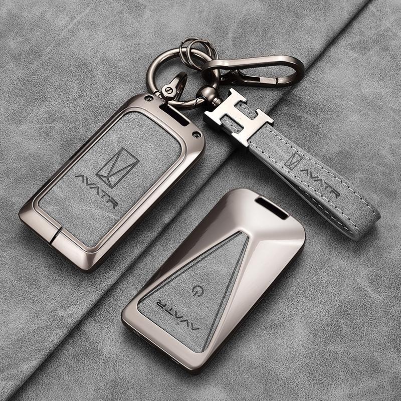 For AVATR 07 06 11 12 Zinc Alloy Key Cover Key TPU Anti-Scratch Key Case Protector Cover Premium Keychain Buckle Car Accessories