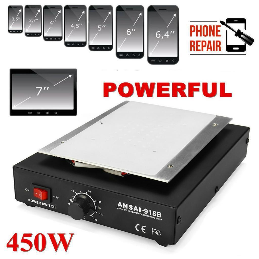 AC 110/220V 450W Auto Heating Metal Phone Repair Machine Screen Separator Glass Removal Heating Platform Plate LCD Screen Separators
